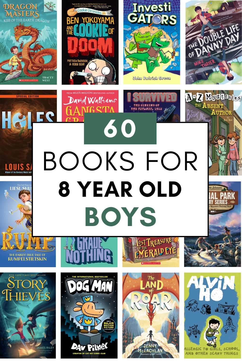 60+ Fantastic Books for 8 Year Old Boys